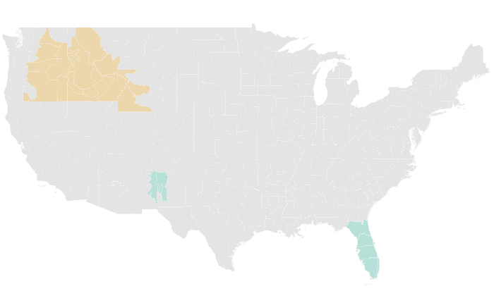 NOAA Climate Prediction Center precipitation outlook for MJJ 2026, redrawn by division