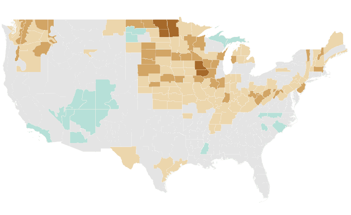 Precipitation outlook map for MJJ 2026