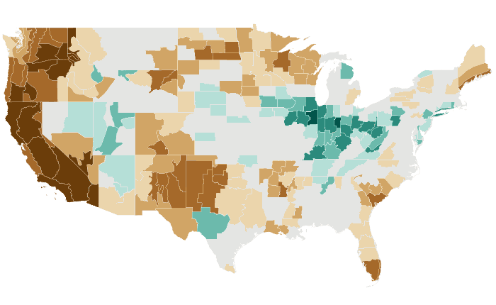 Observed precipitation departure from normal for JJA 2026