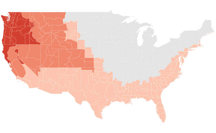 NOAA Climate Prediction Center temperature outlook for JJA 2026, redrawn by division